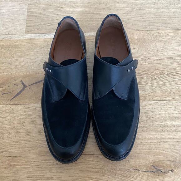 Common Projects Leather & Suede Creepers in Black - Picture 3 of 6
